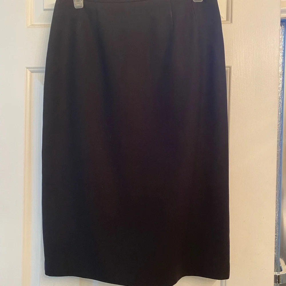Kasper Classic Black Pencil Skirt Size 4p
